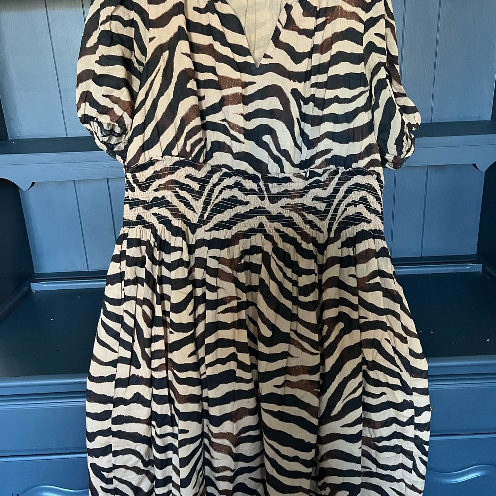 J. Crew Smocked-Waist cotton voile dress